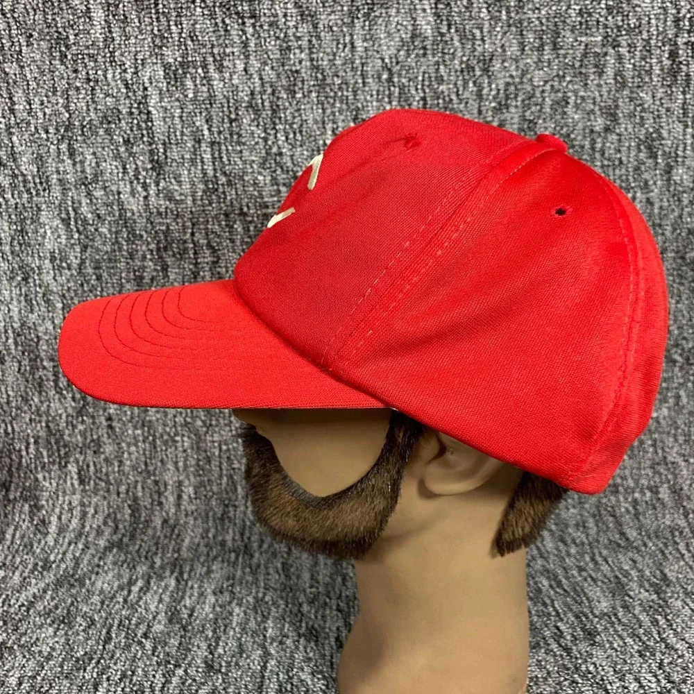 Vintage 80s Cincinnati Reds Hat MLB Baseball Red Cap Snapback Cap Up to 7 3/4